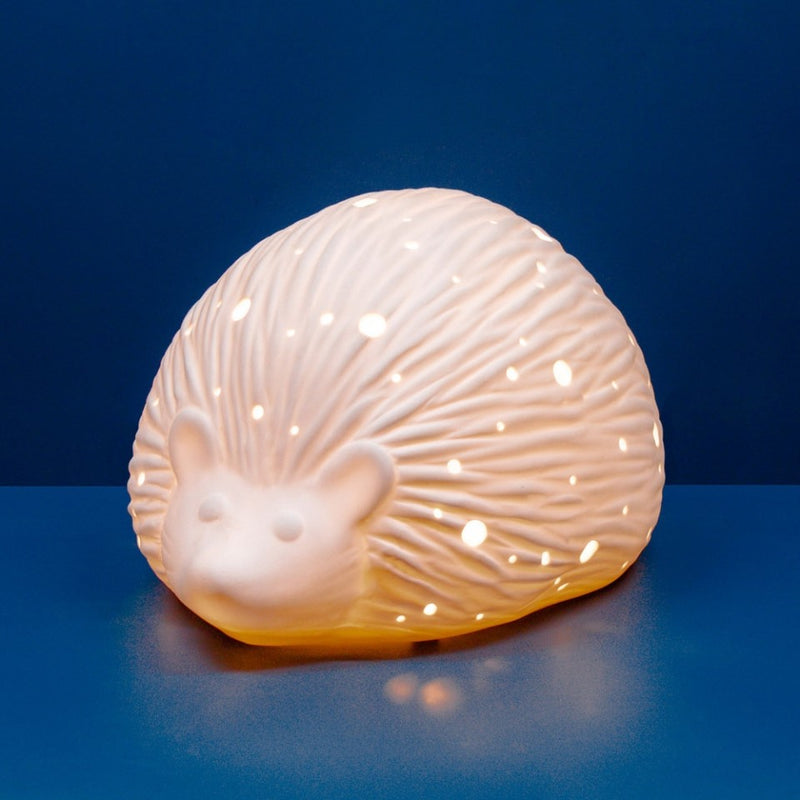 Porcelain Lamp - Hedgehog