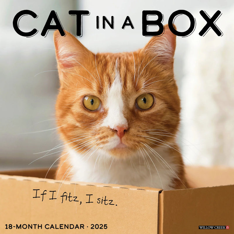 Cat in a Box 2025 Wall Calendar