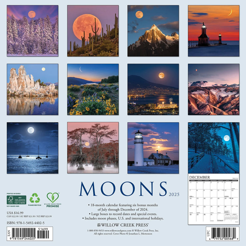 Moons 2025 Wall Calendar