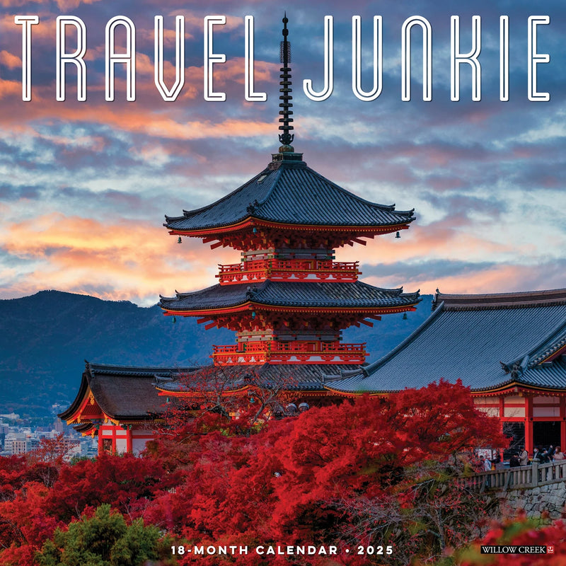 Travel Junkie 2025 Wall Calendar