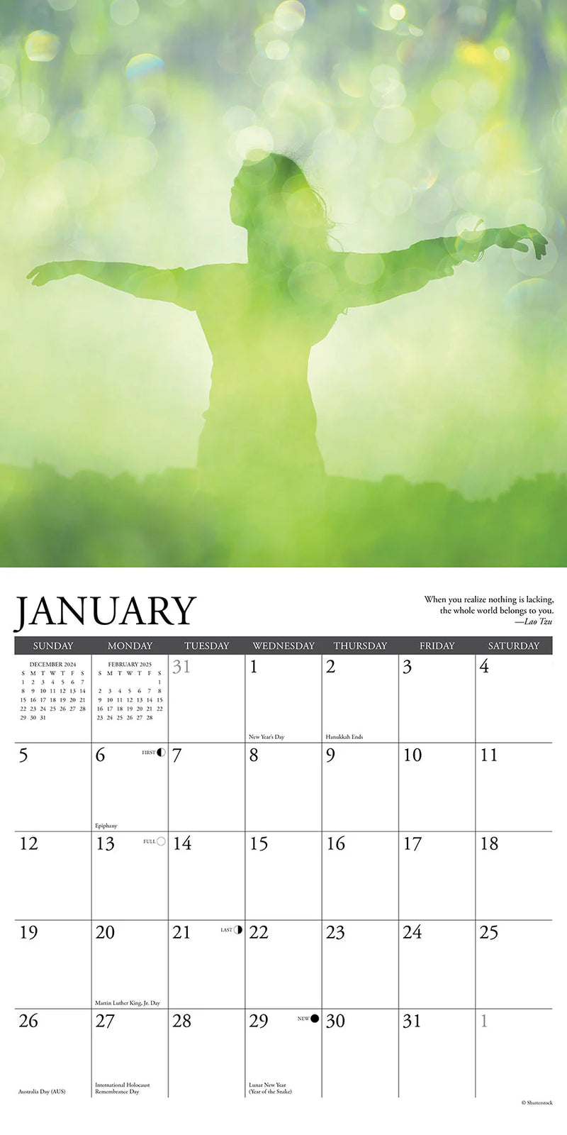 Zen 2025 Wall Calendar