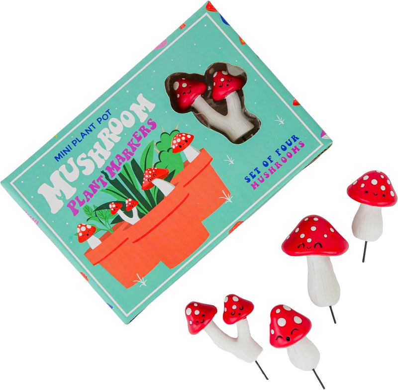 Mini Plant Pot Markers: Mushroom