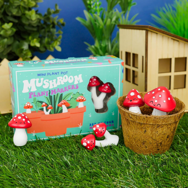 Mini Plant Pot Markers: Mushroom