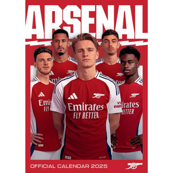 Arsenal FC 2025 A3 Wall Calendar