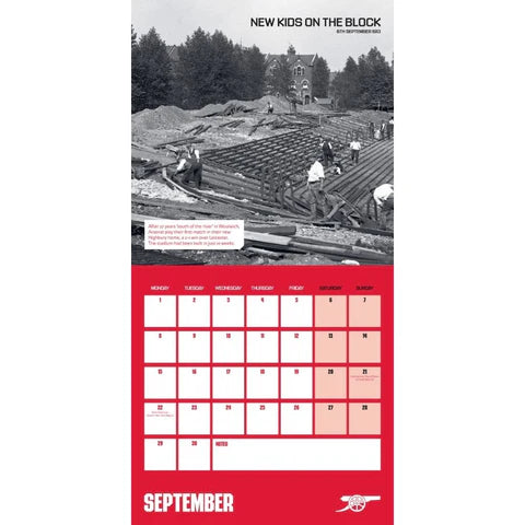 Arsenal FC Legends 2025 Square Calendar