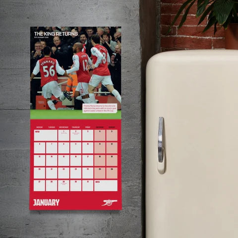 Arsenal FC Legends 2025 Square Calendar