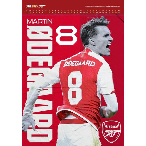 Arsenal FC 2025 A3 Deluxe Calendar