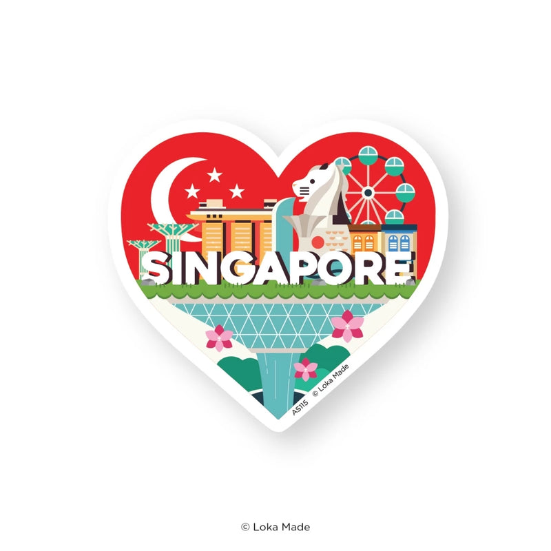 Luggage Sticker - I Love Singapore