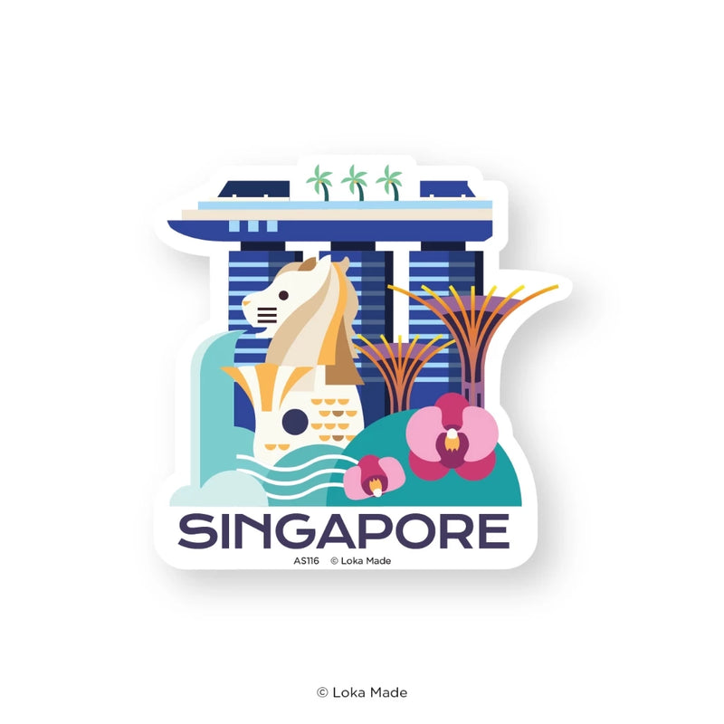 Luggage Sticker - The Rise of Singapore