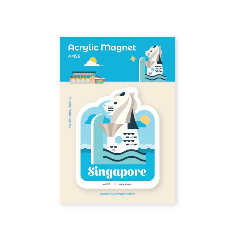 Singapore Acrylic Magnet - The Majestic Merlion