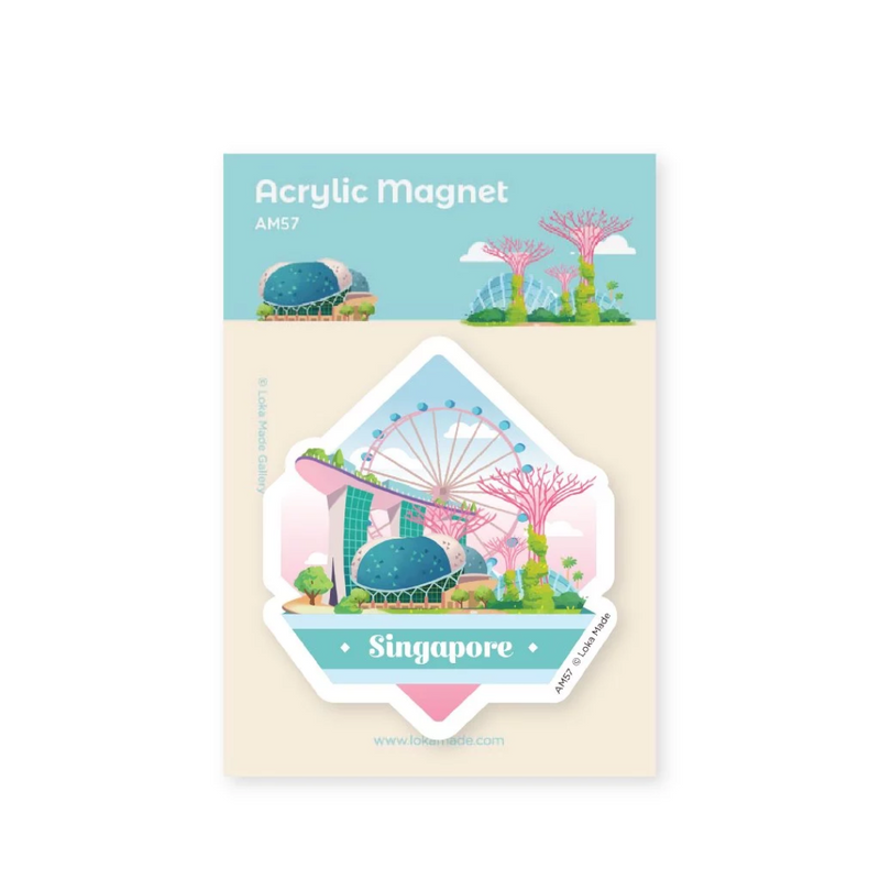 Singapore Acrylic Magnet - Singapore's Gems