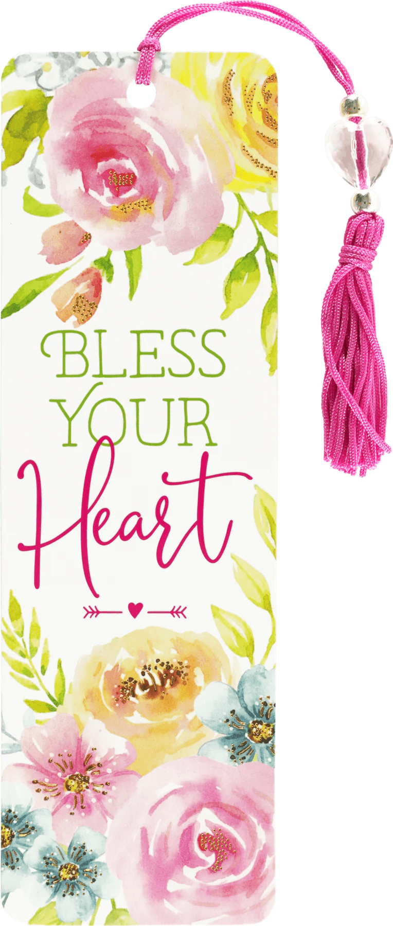 Beaded Bookmark - Bless Your Heart