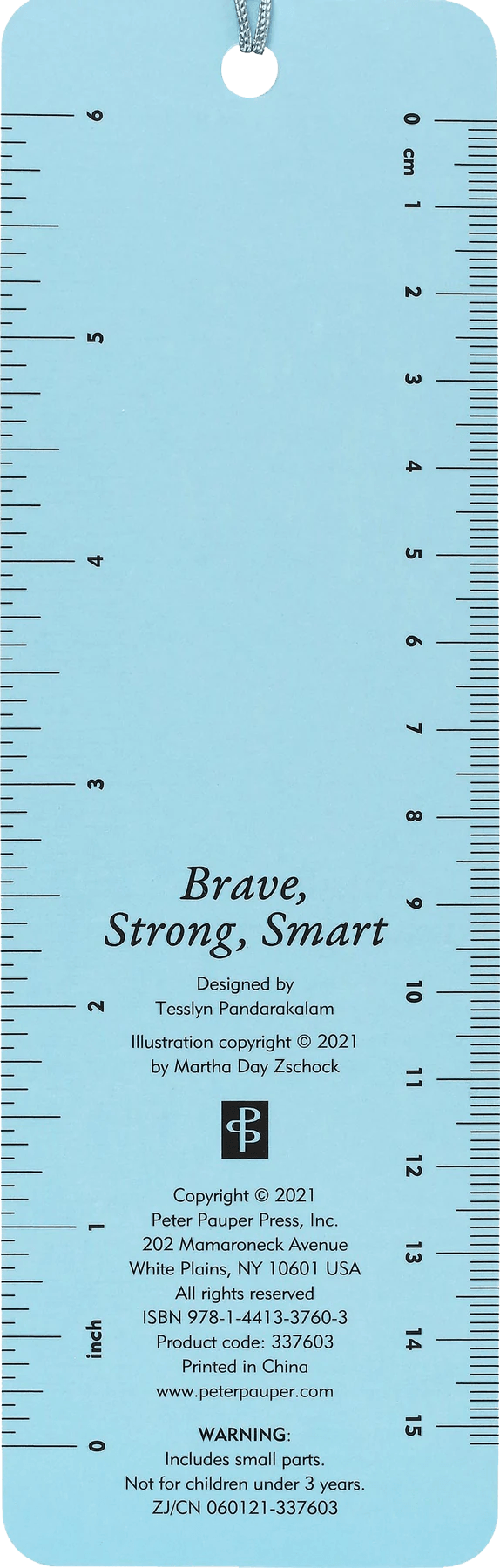 Children's Bookmark - Brave, Strong, and Smart, That's Me