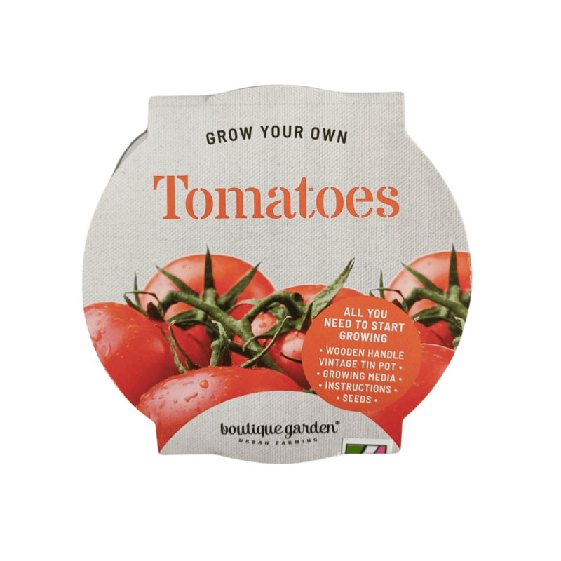 Zinc Pot Wooden Handle - Tomatoes