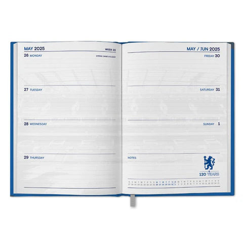 Chelsea FC 2025 Calendar & Diary Musical Gift Box