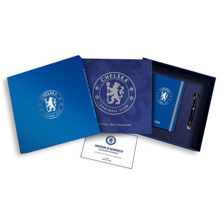 Chelsea FC 2025 Calendar & Diary Musical Gift Box