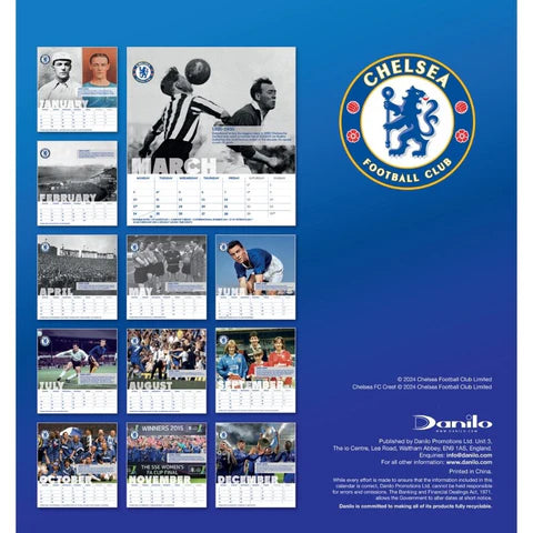 Chelsea FC 2025 Desk Easel Calendar