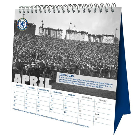 Chelsea FC 2025 Desk Easel Calendar