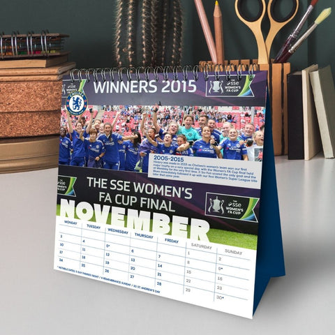 Chelsea FC 2025 Desk Easel Calendar