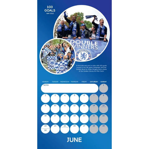 Chelsea FC Legends 2025 Square Calendar