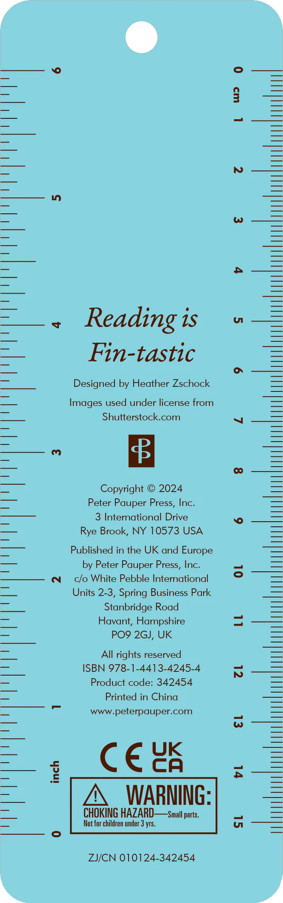 Children's Bookmark - Reading is FIN-tastic!