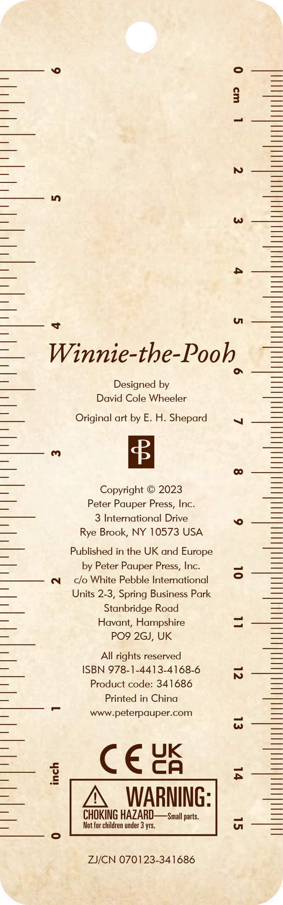 Children's Bookmark - Winnie The Pooh