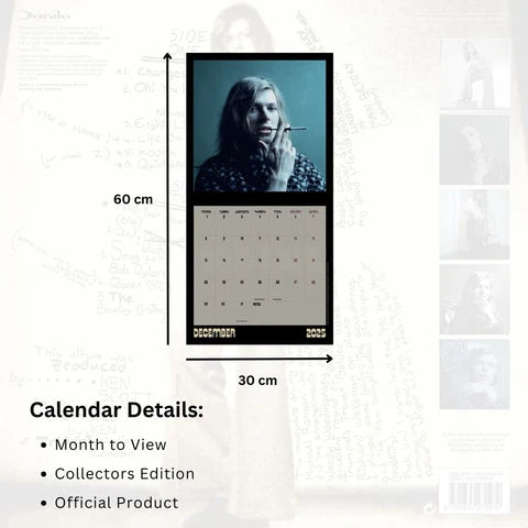 David Bowie 2025 Collector's Edition Record Sleeve Calendar