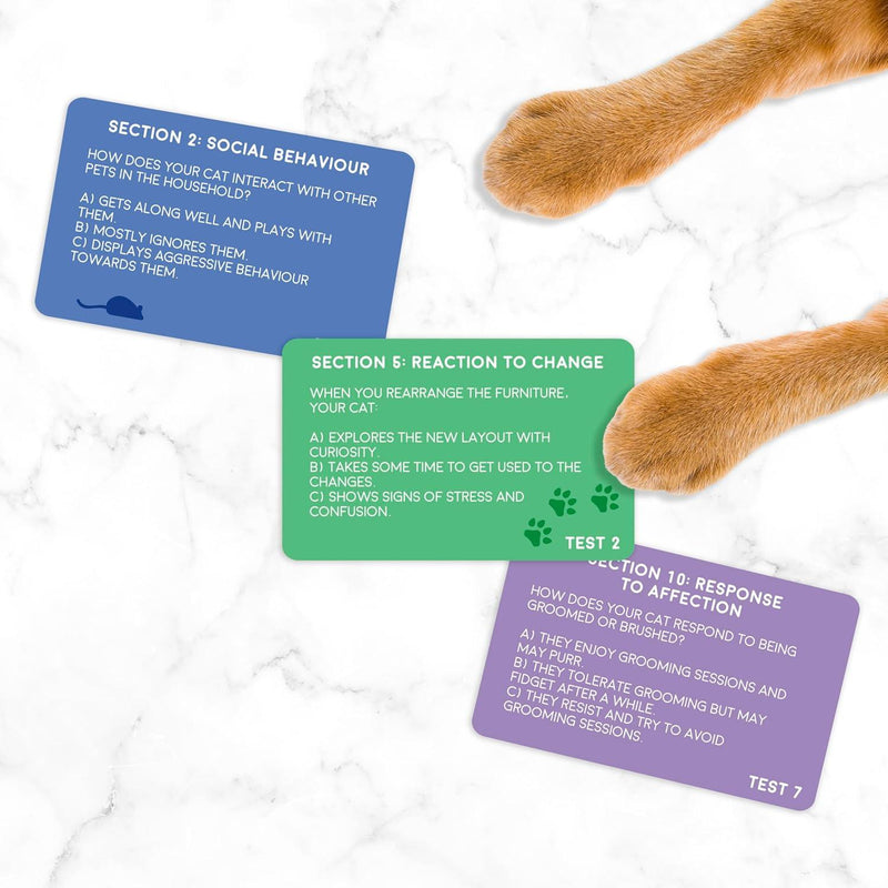 Cat Personality Test Cards