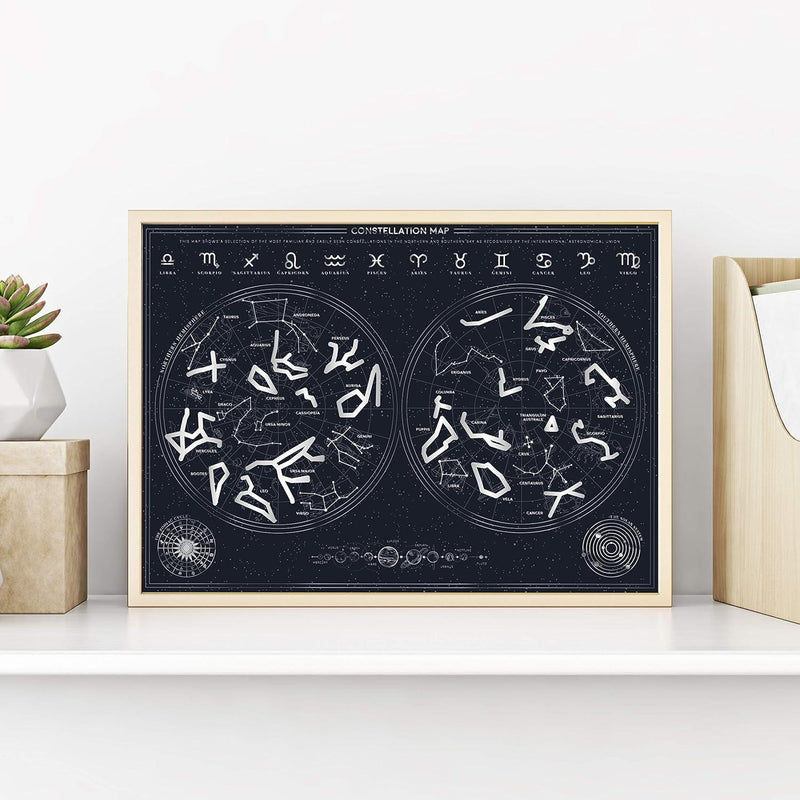 Constellation Scratch Poster