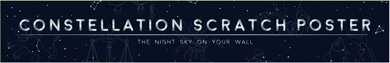 Constellation Scratch Poster