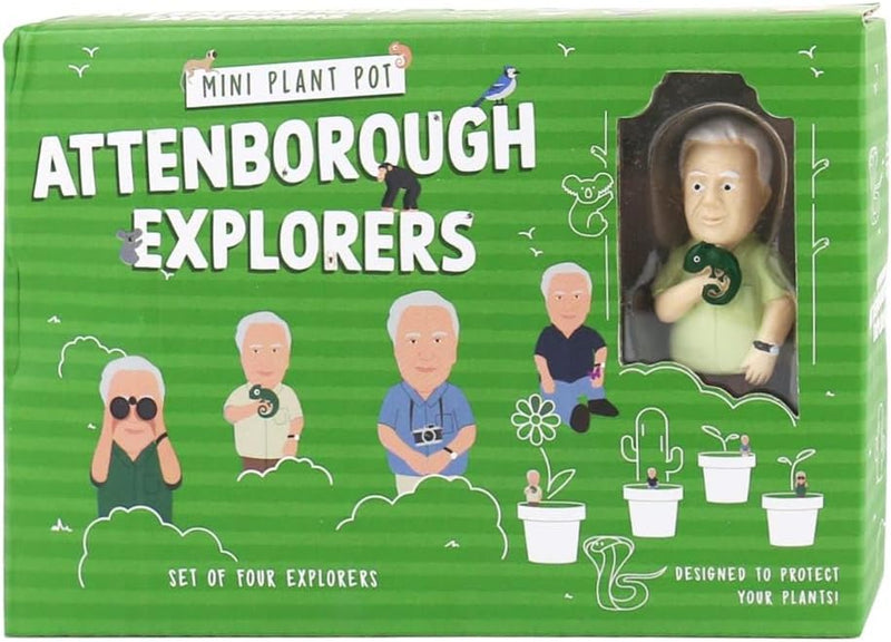 Mini Plant Pot Markers: Attenborough Explorers