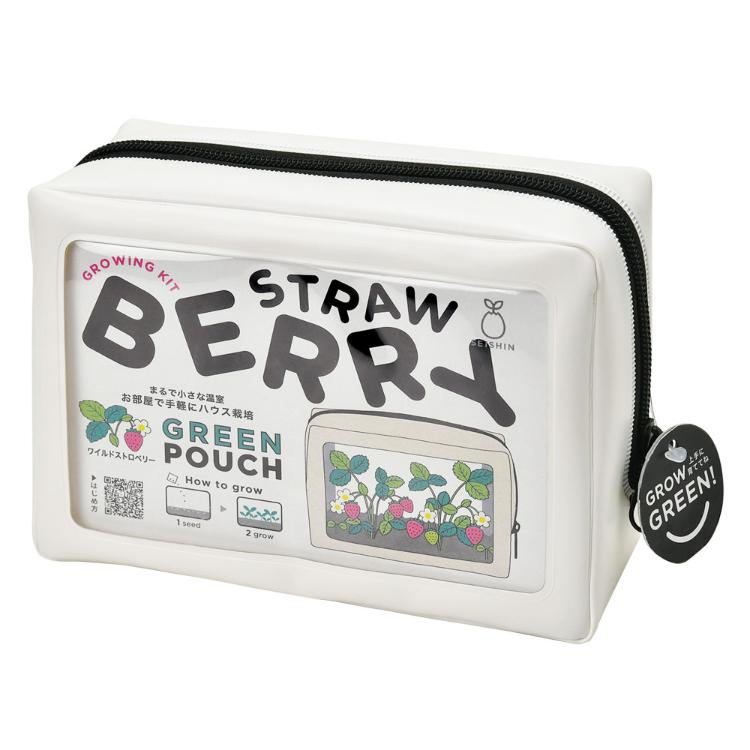 Green Pouch Growing Kit - Wild Strawberry