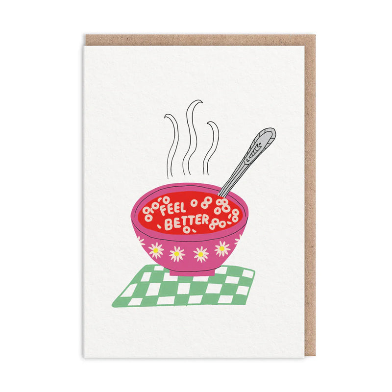 Feel Better Soup Get Well Soon Card