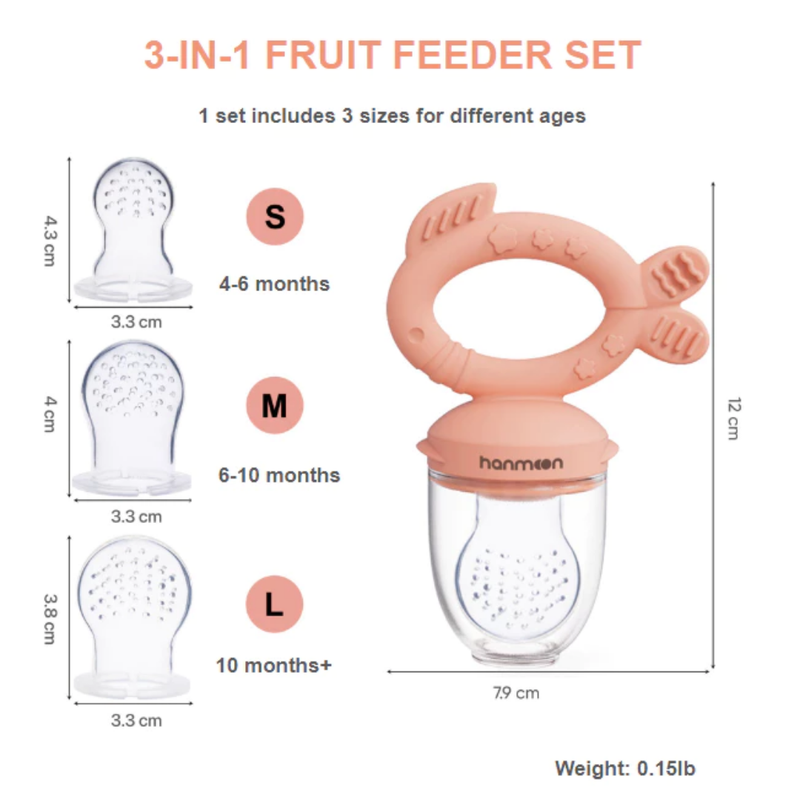 3-in-1 Silicone Fruit Feeder