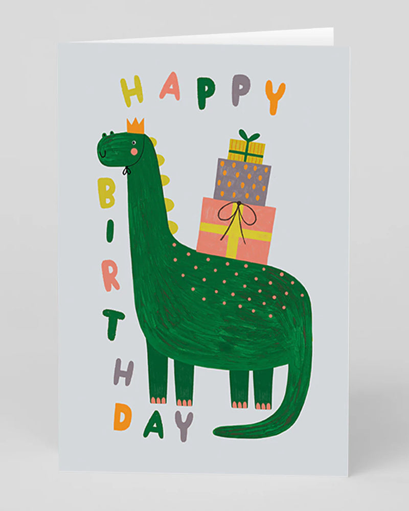 Happy Birthday Dinosaur Card