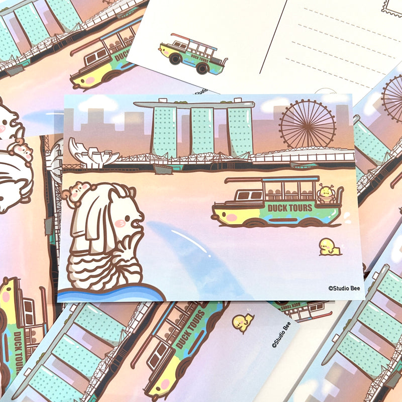 Merlion & Duck Tour Postcard