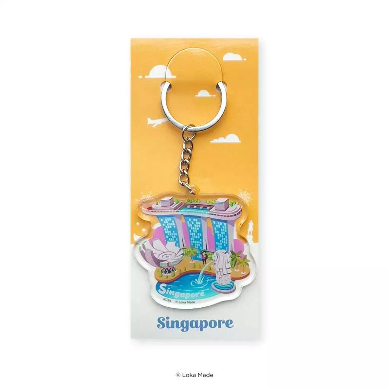 Singapore Keychain - Colourful Arts Scene