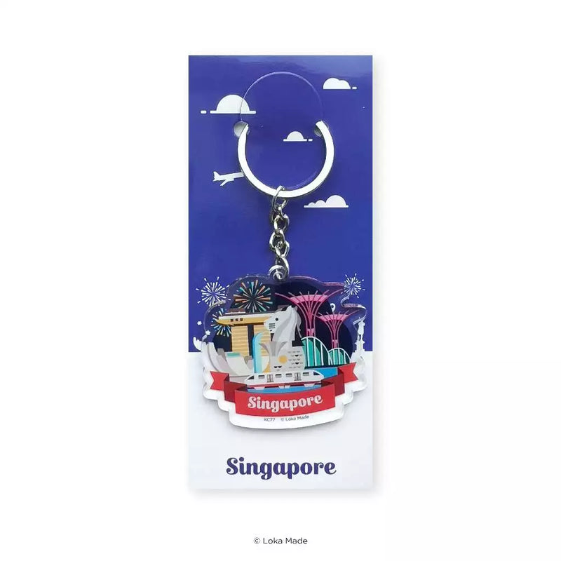 Singapore Keychain - Singapore Checked In