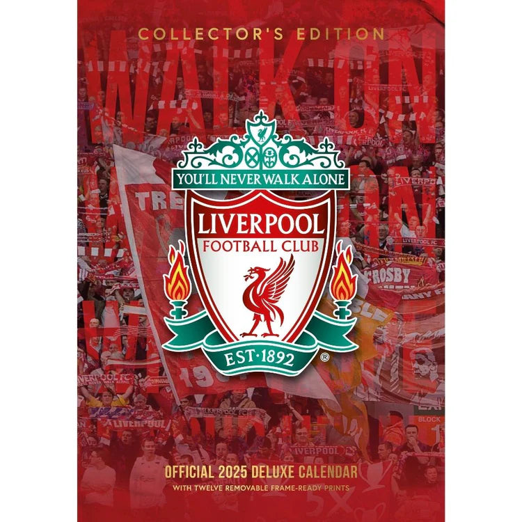 Liverpool FC 2025 A3 Deluxe Calendar