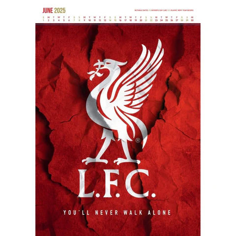 Liverpool FC 2025 A3 Deluxe Calendar