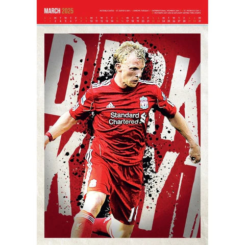 Liverpool FC 2025 A3 Deluxe Calendar