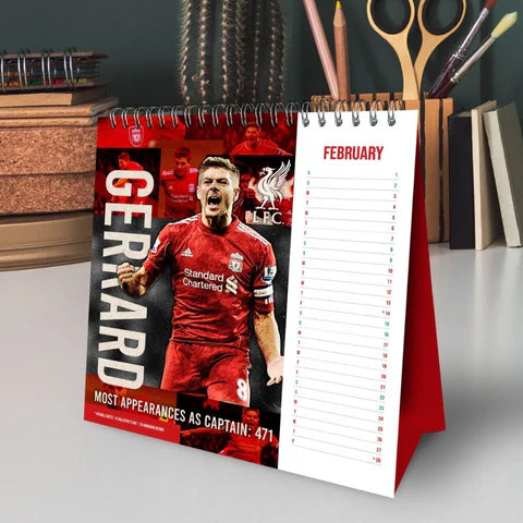 Liverpool FC 2025 Desk Easel Calendar