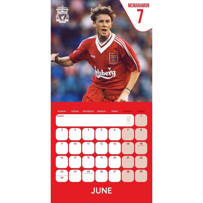 Liverpool FC Legends 2025 Square Calendar