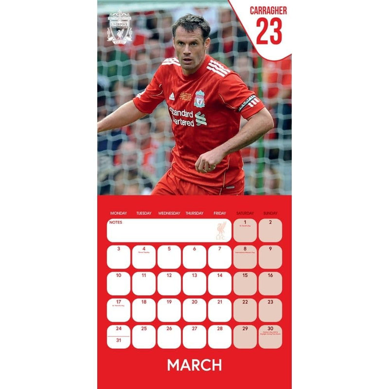 Liverpool FC Legends 2025 Square Calendar