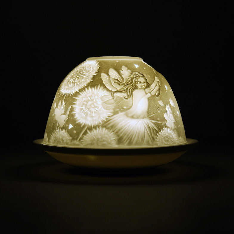 Lithophane Dome - Dandelion Fairies