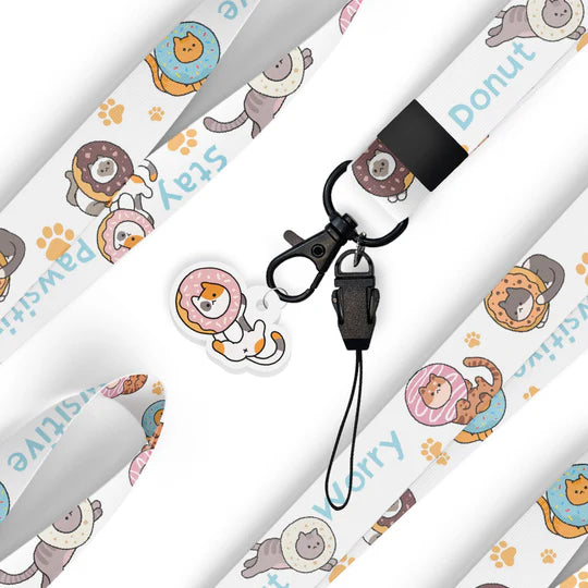 Lanyard - Donut Worry Stay Pawsitive