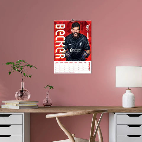 Liverpool FC 2025 A3 Wall Calendar - Plastic Free