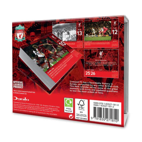 Liverpool FC 2025 Desk Block Calendar