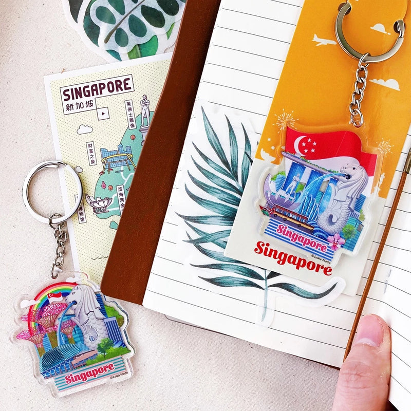 Singapore Keychain - Singapore Checked In