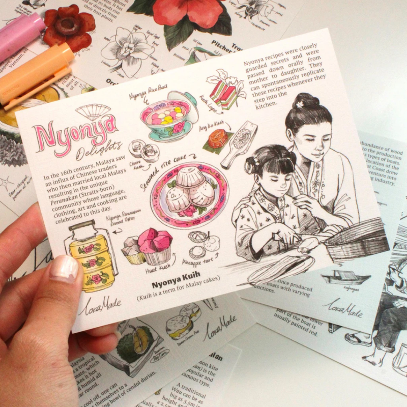 Lokapedia Singapore Postcard - Nyonya Delights